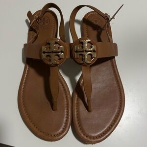 Tory Burch Claire Flat Thong Sandals Royal Tan